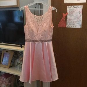 Beautiful homecoming short dress in pink